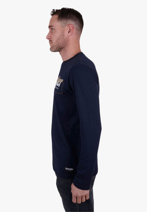 Wrangler Mens Gallagher Long Sleeve T-Shirt
