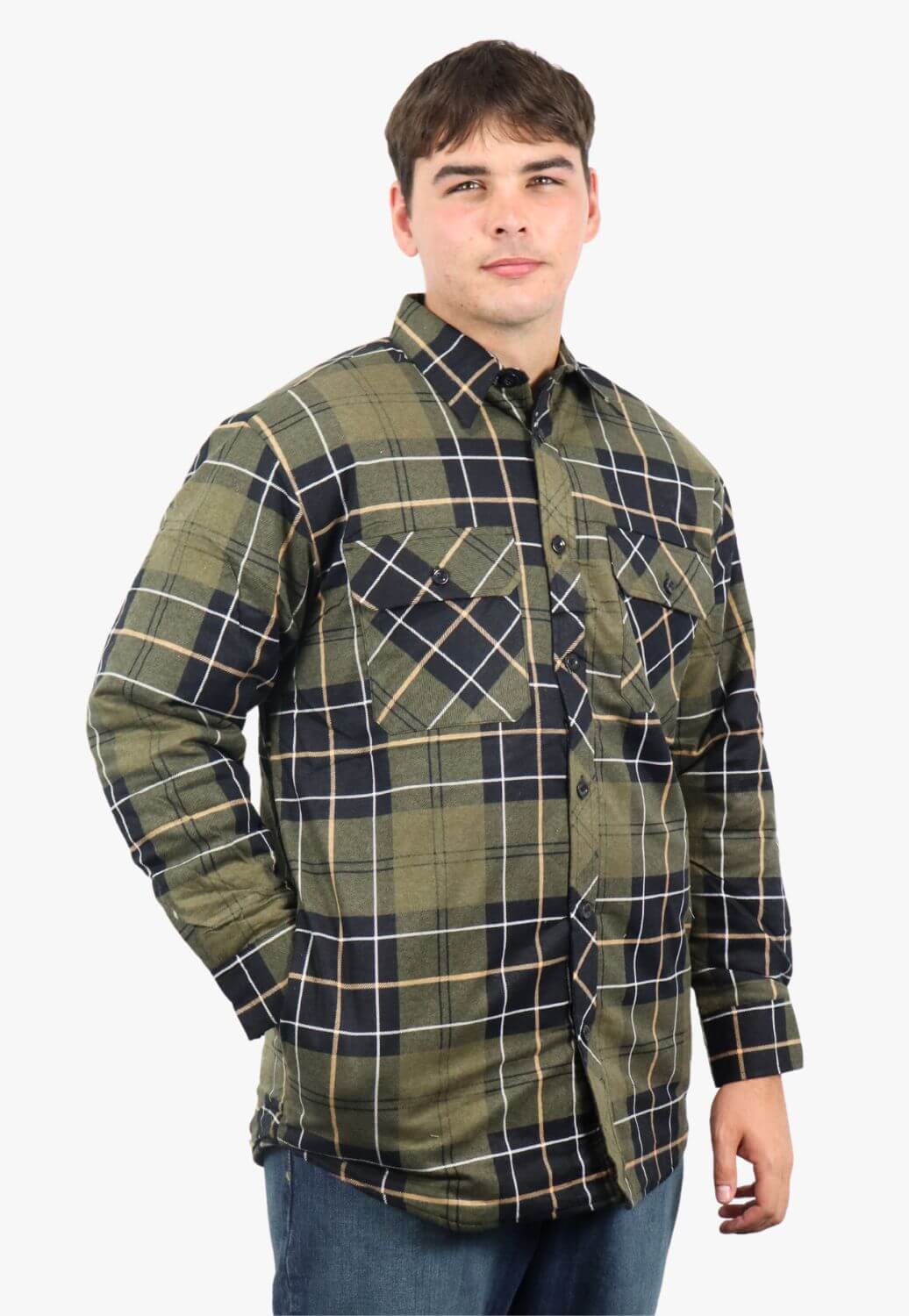 Pilbara Open Front Flannelette Quilted Shirt