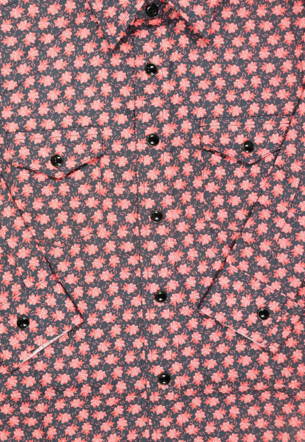 Panhandle Boys Floral Snap Long Sleeve Shirt