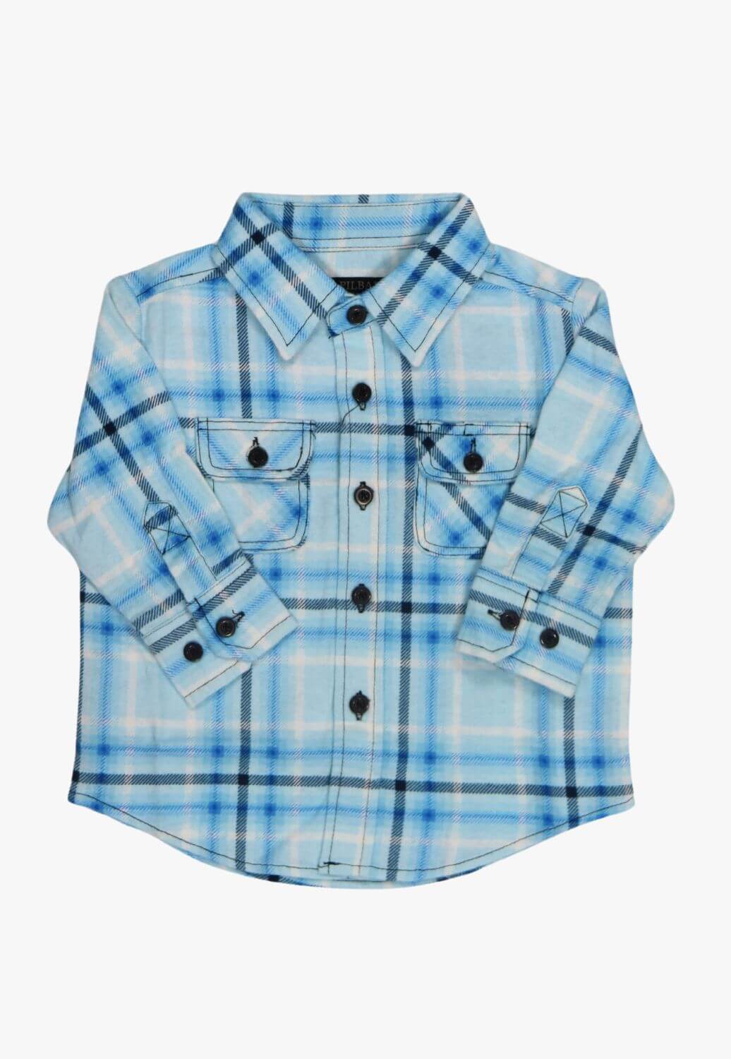 Pilbara Kids Open Front Flannelette Shirt