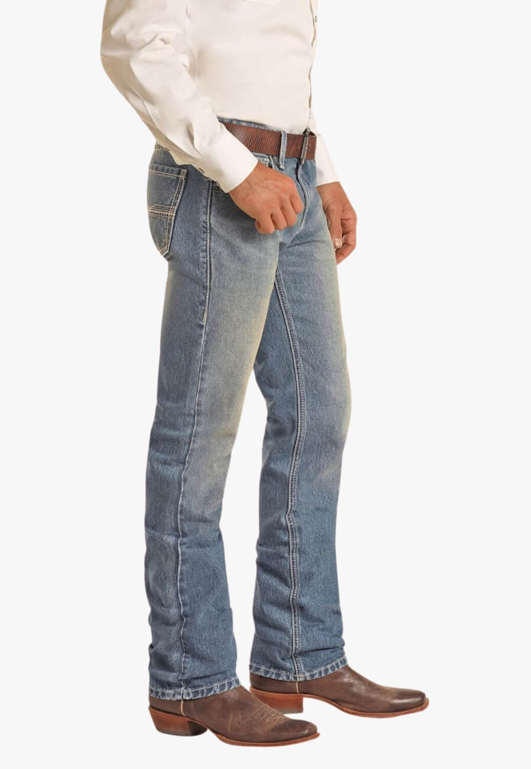 Rock & Roll Mens Vintage 46 Revolver Slim Fit Straight Jean