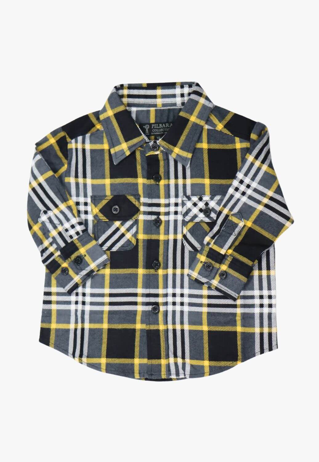 Pilbara Kids Open Front Flannelette Shirt
