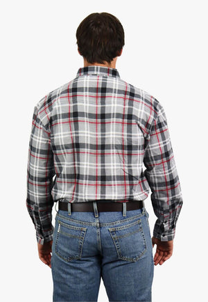 Pilbara Mens Closed Front Flannelette Shirt