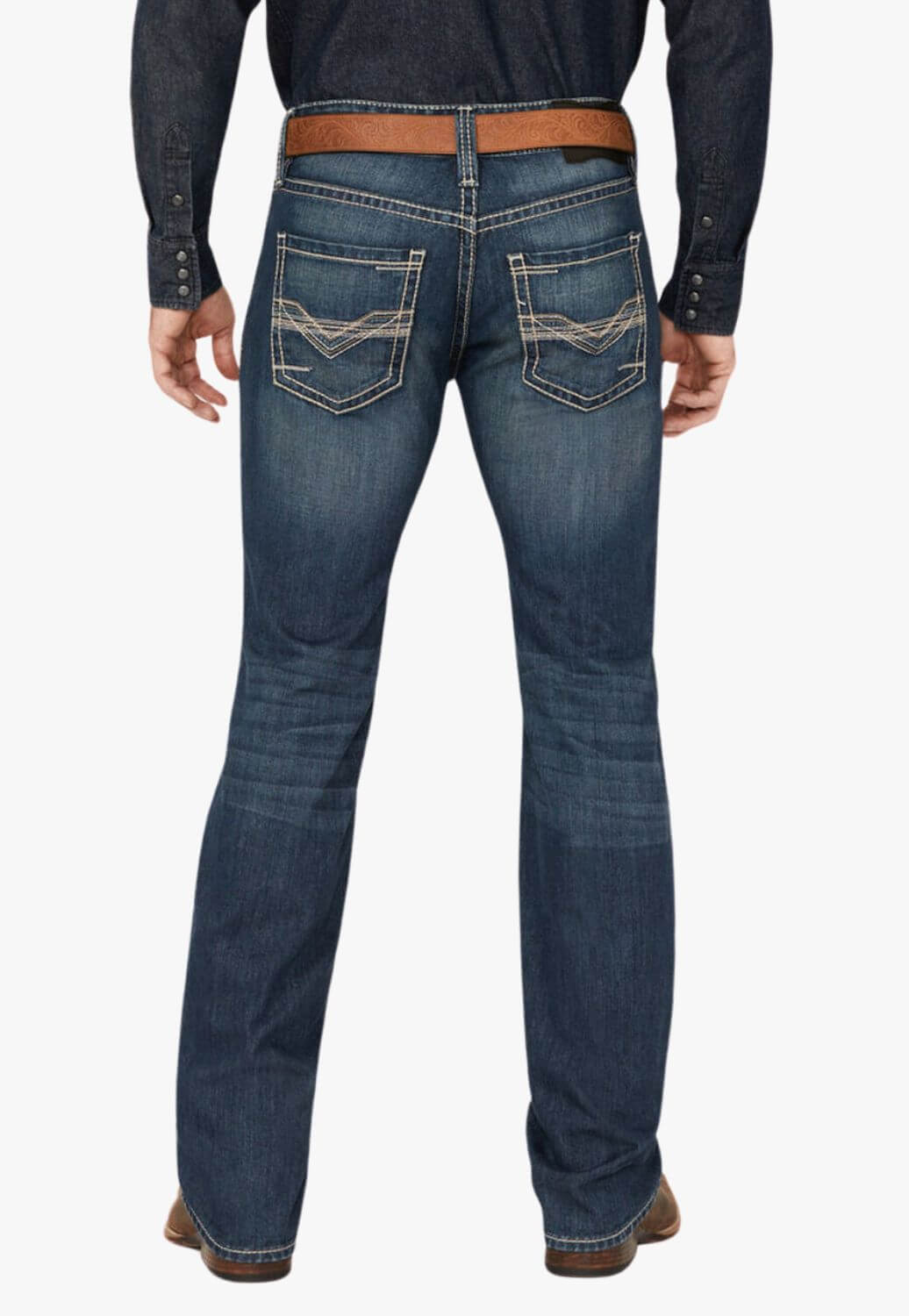 Rock & Roll Mens Pistol Regular Fit Stackable Bootcut Jean