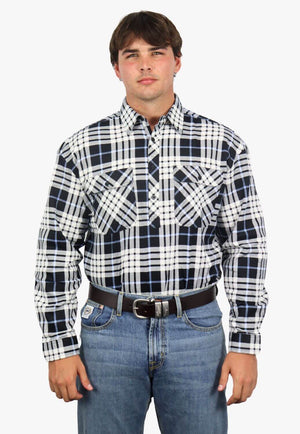 Pilbara Mens Closed Front Flannelette Shirt