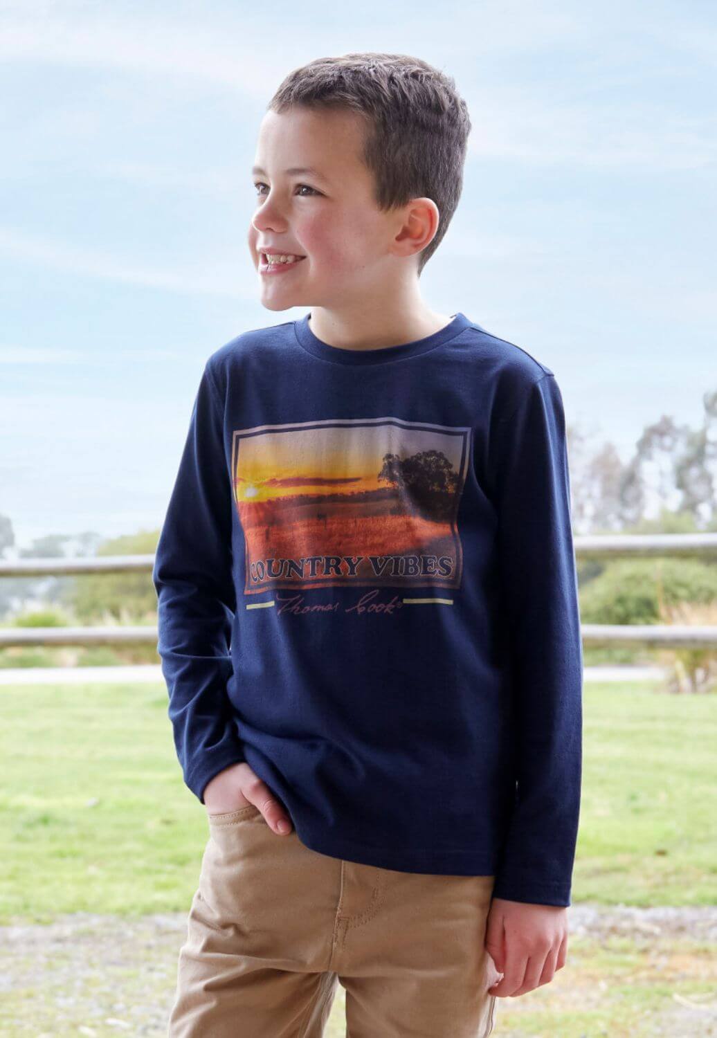 Thomas Cook Boys Sunset Long Sleeve T-Shirt