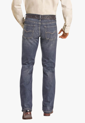 Rock & Roll Mens Vintage 46 Revolver Slim Fit Straight Jean