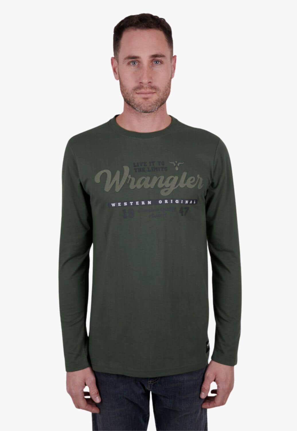 Wrangler Mens Farrell Long Sleeve T-Shirt