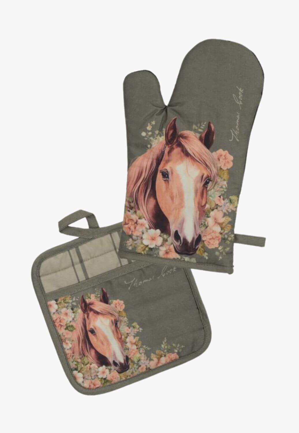 Thomas Cook Ovenmitt and Pot Holder Set