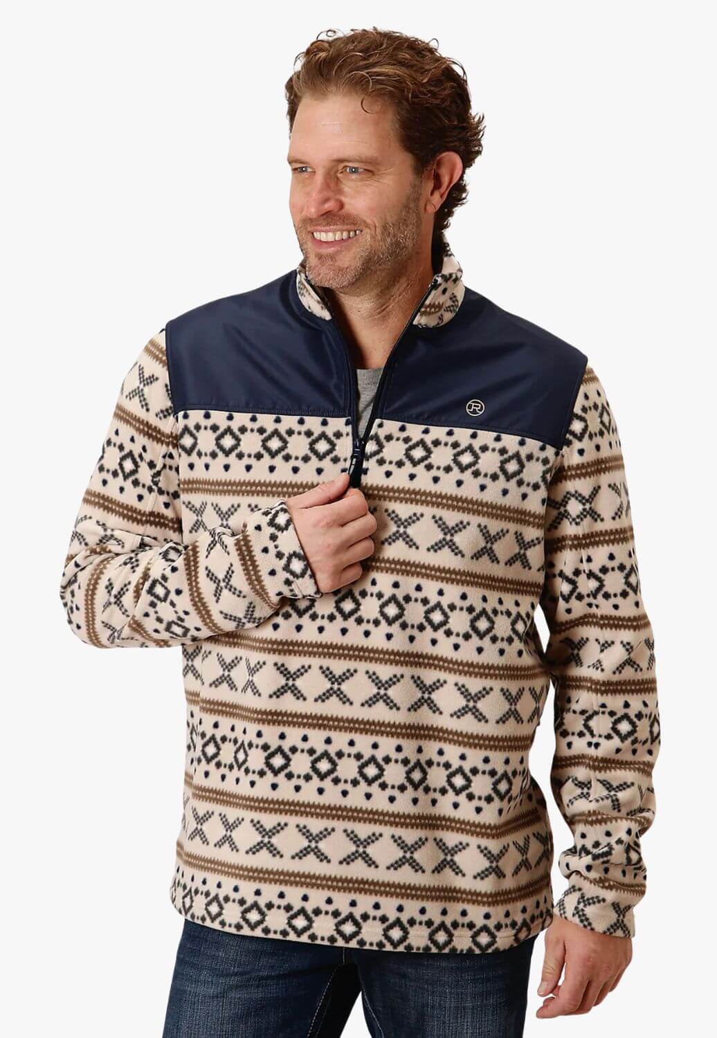 Roper Mens Micro Fleece Pullover