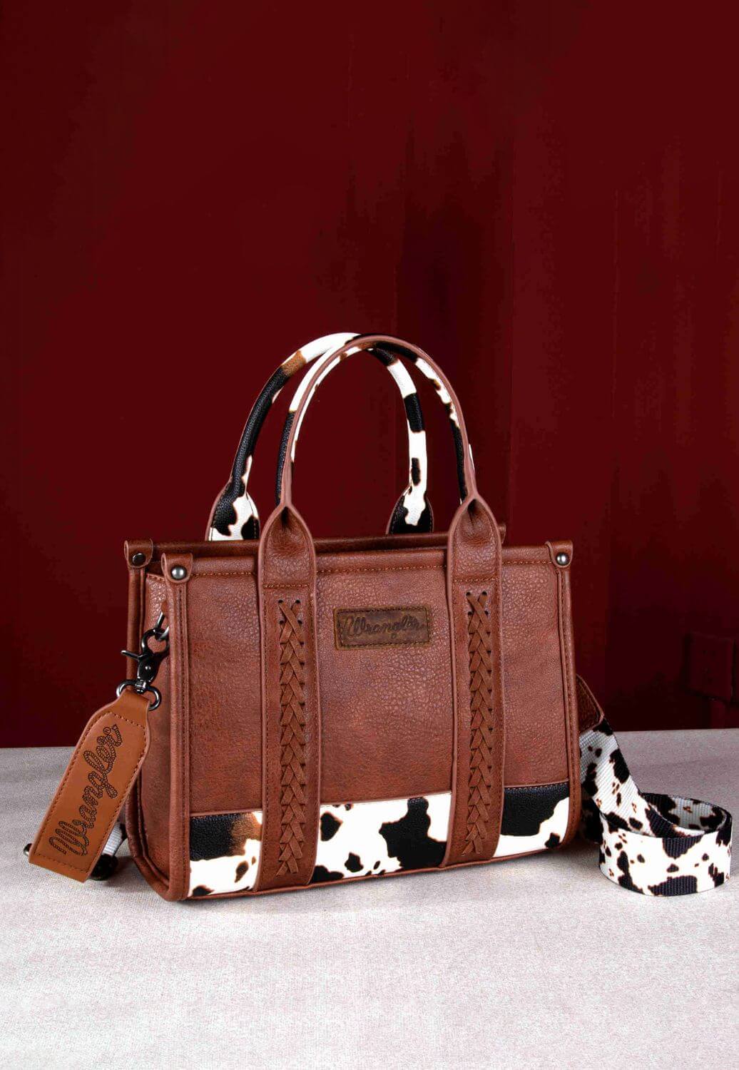 Wrangler Cow Print Crossbody Bag