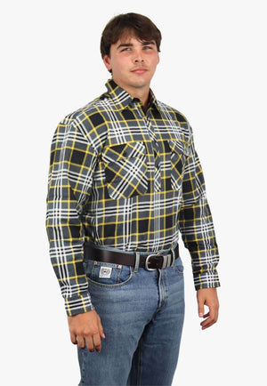 Pilbara Mens Closed Front Flannelette Shirt
