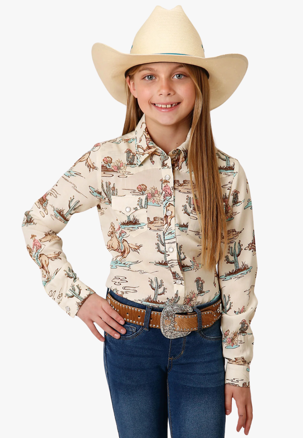 Roper Girls Five Star Collection Long Sleeve Shirt