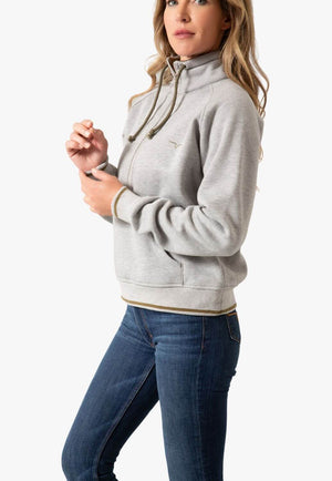 Kimes Ranch Womens Malta Cropped Quarter Zip Sweatshirt