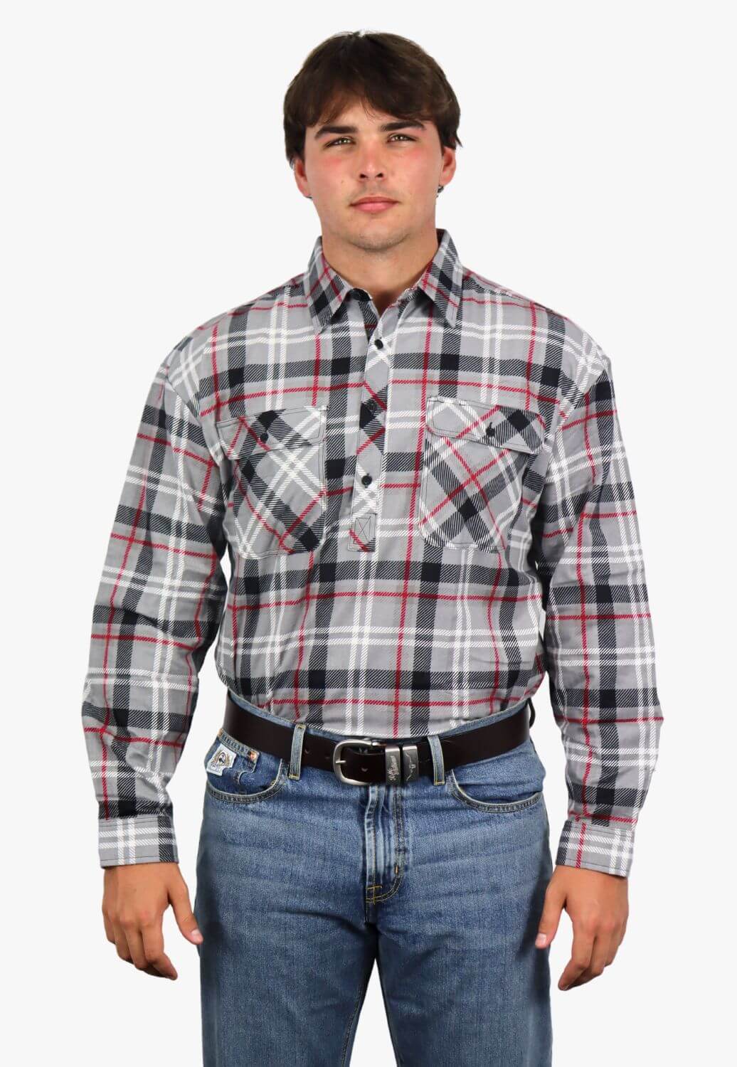 Pilbara Mens Closed Front Flannelette Shirt