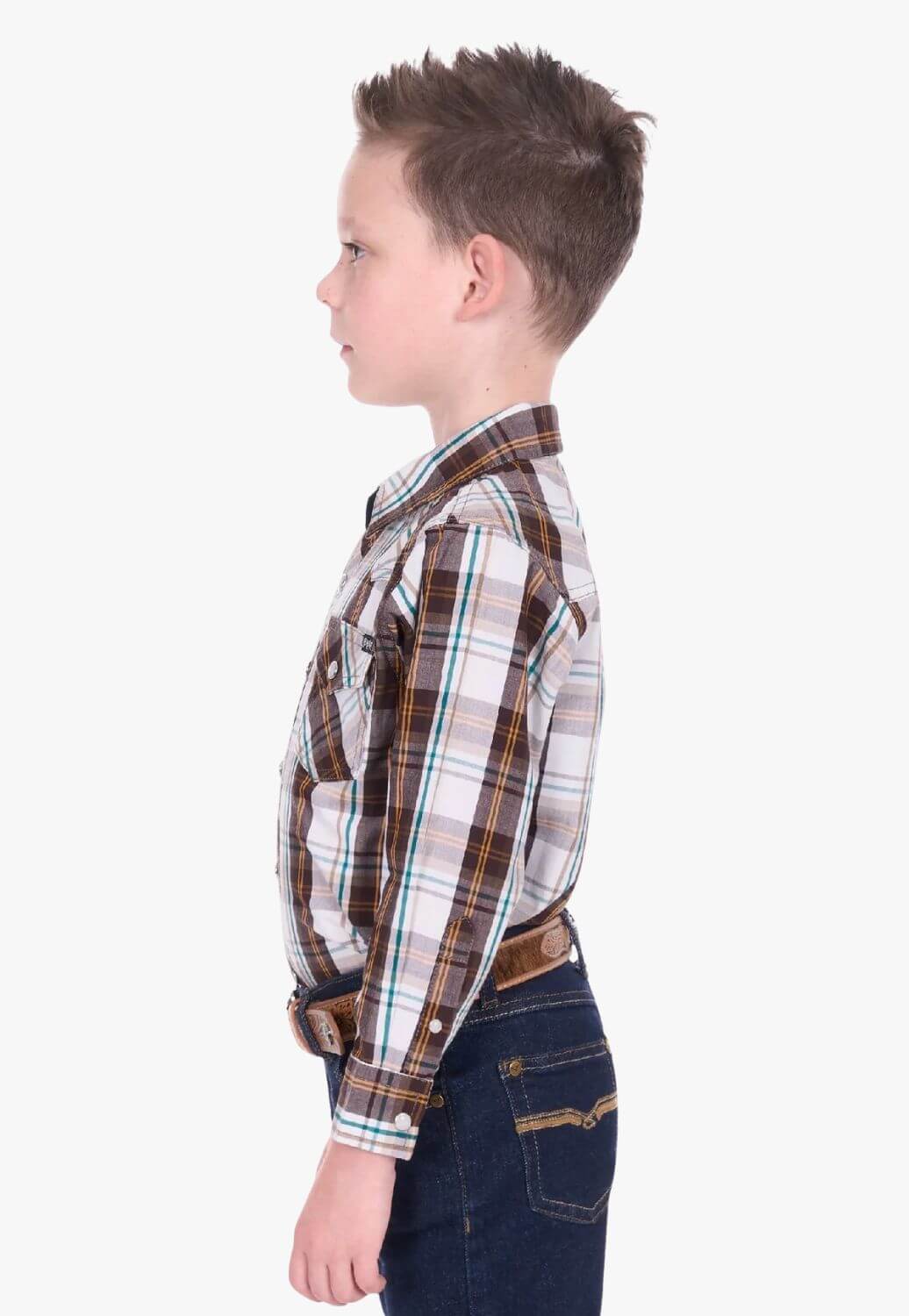 Pure Western Boys Roger Long Sleeve Shirt