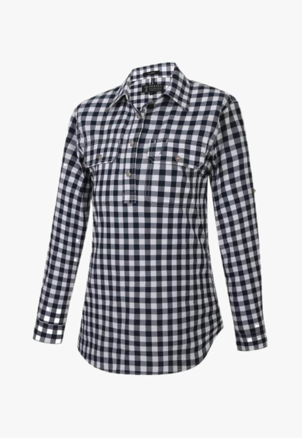 Pilbara Womens Y/D Check Long Sleeve Shirt