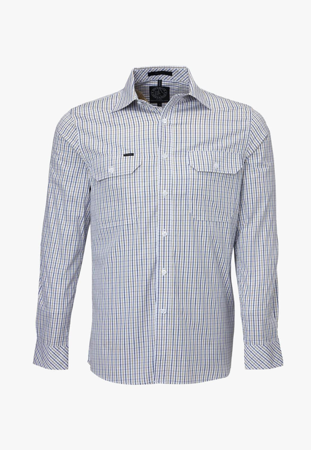 Pilbara Mens Check Long Sleeve Shirt