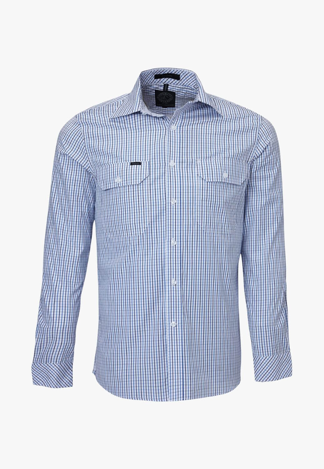 Pilbara Mens Check Long Sleeve Shirt
