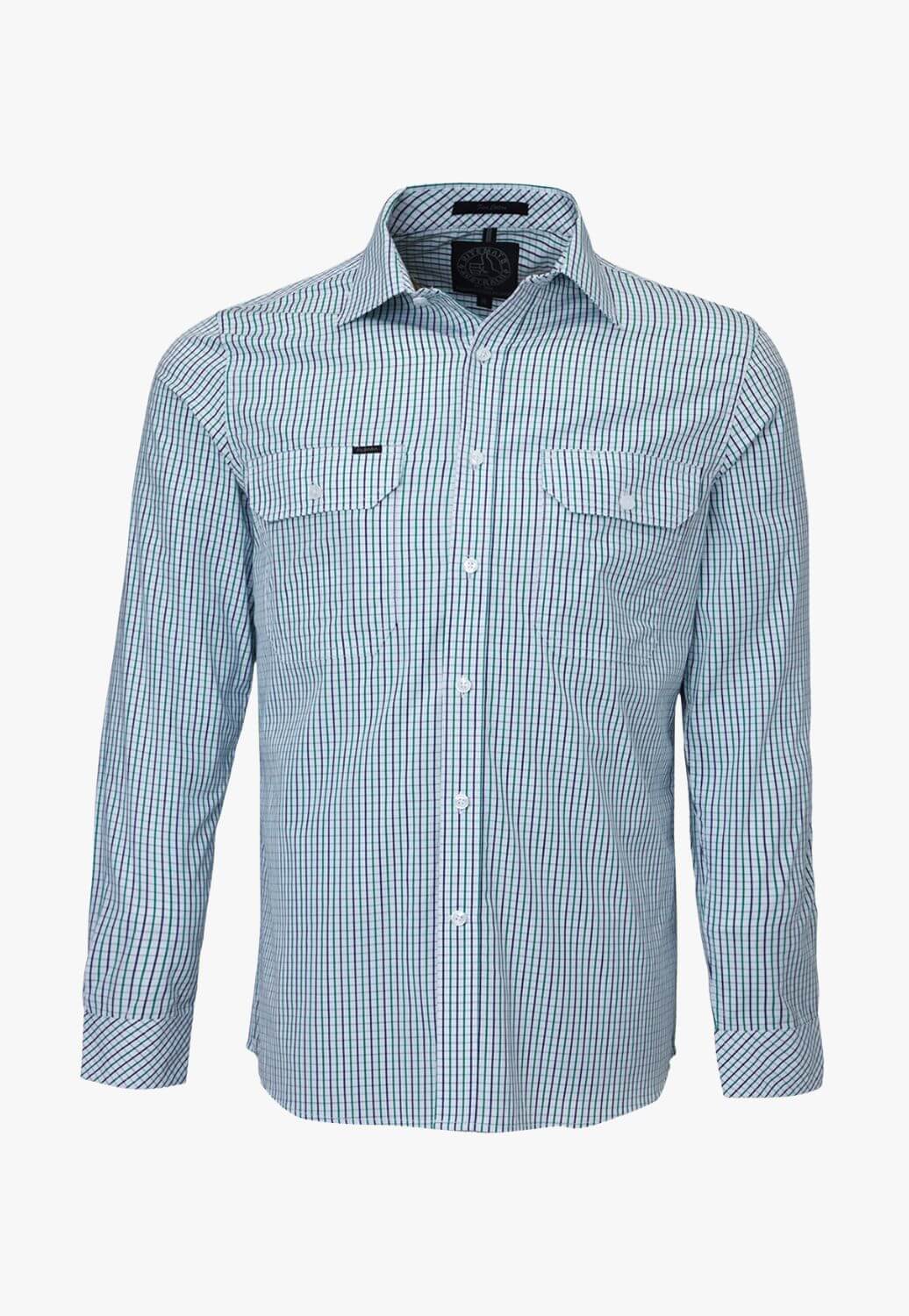 Pilbara Mens Check Long Sleeve Shirt