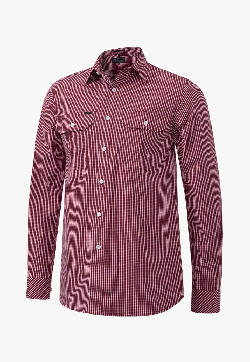 Pilbara Mens Check Long Sleeve Shirt
