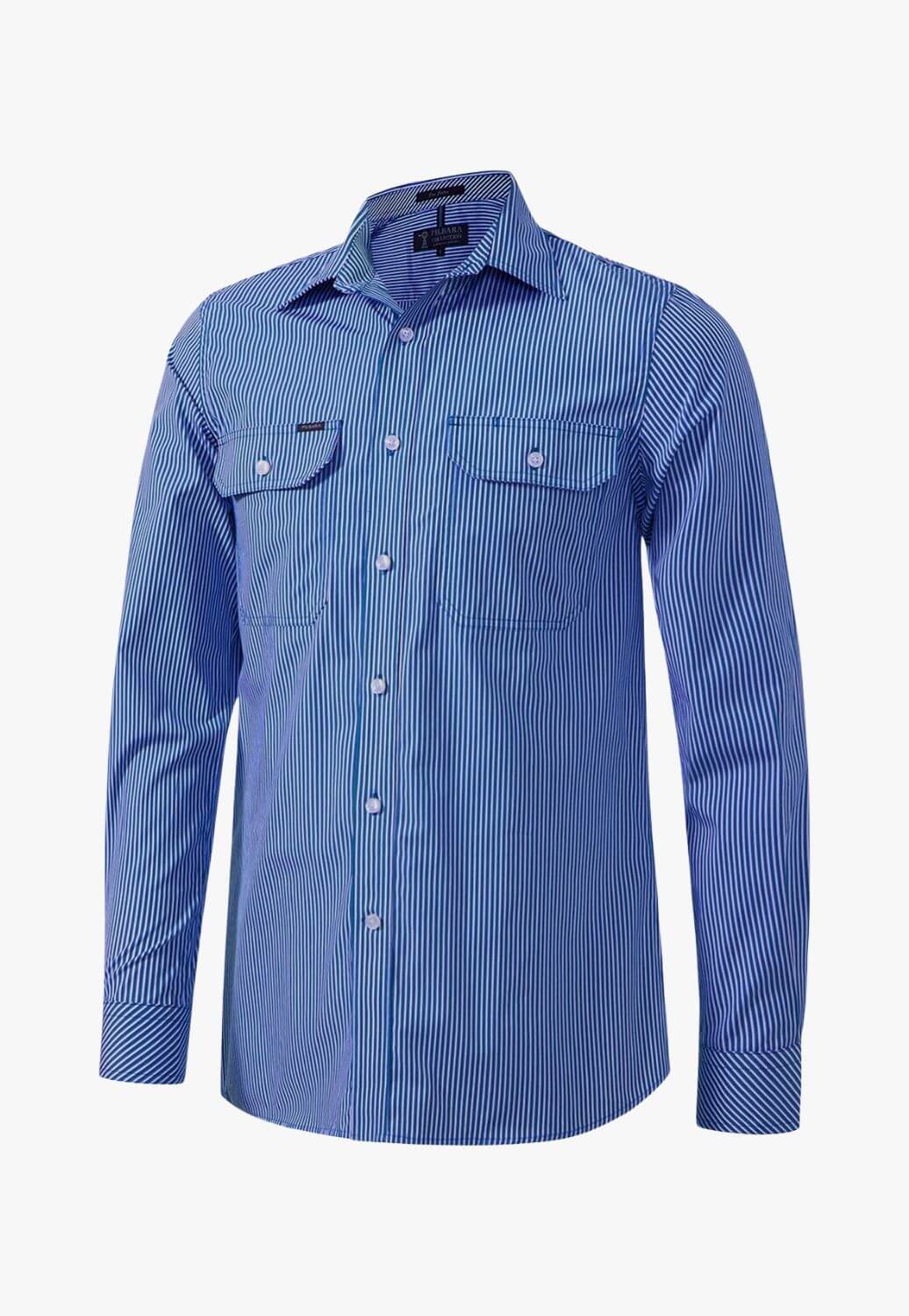 Pilbara Mens Stripe Long Sleeve Shirt