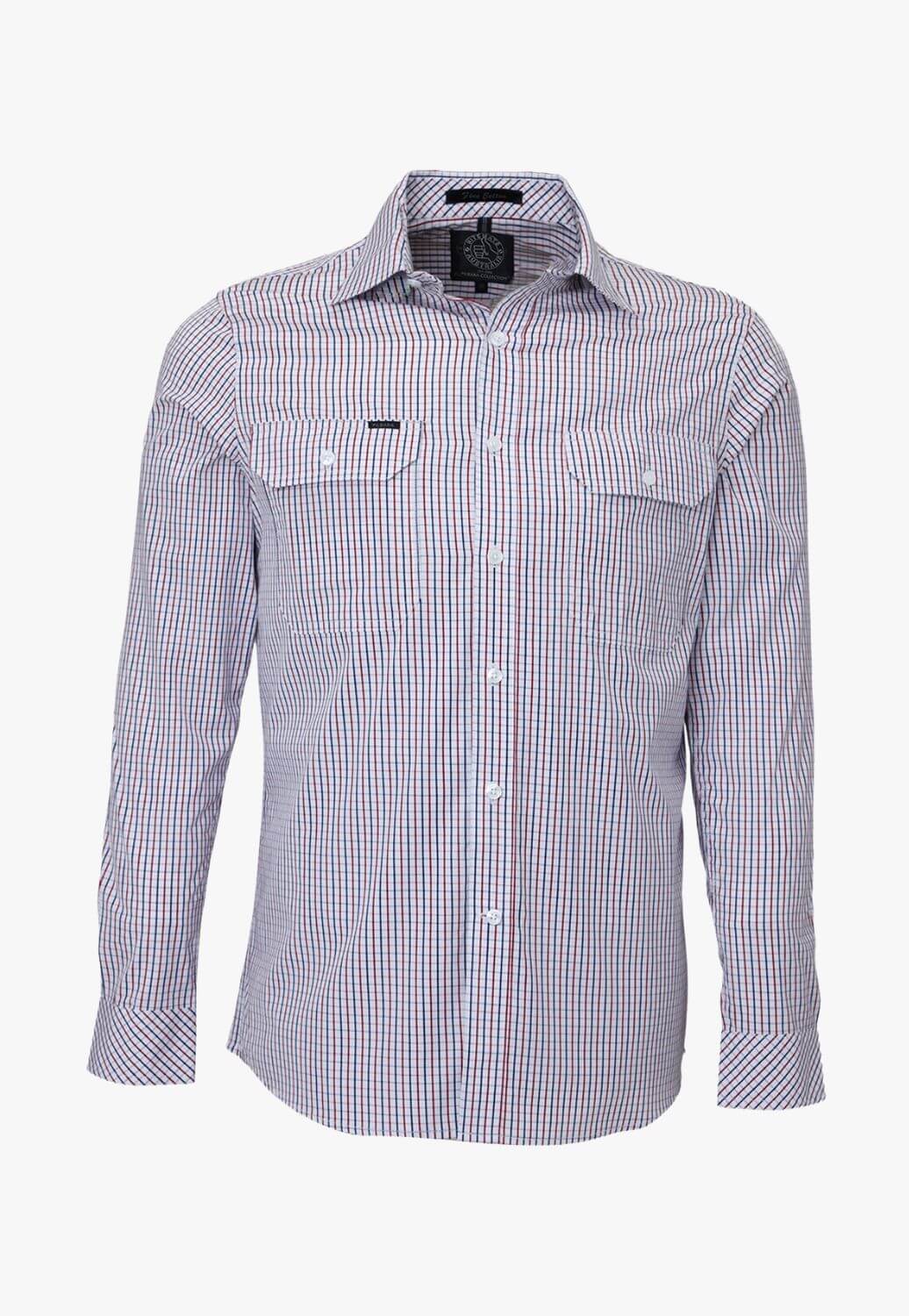 Pilbara Mens Check Long Sleeve Shirt