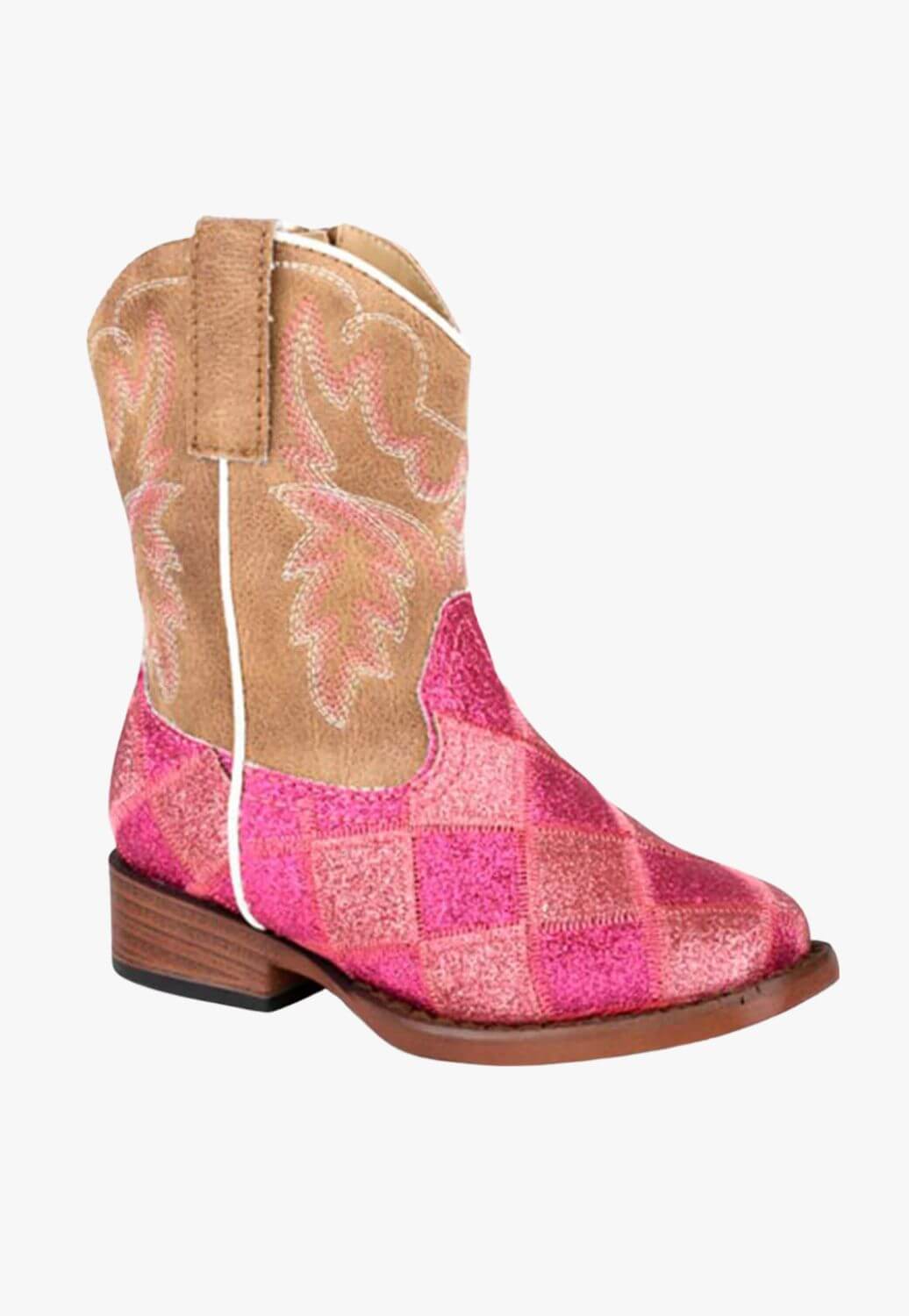 Roper Toddler Glitter Blocks Boot