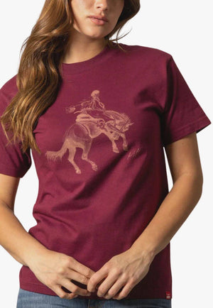 Kimes Ranch Womens Randy Bucking Away T-Shirt