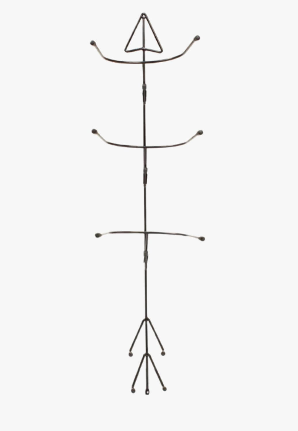Twister Arrow Head Metal Hat Rack