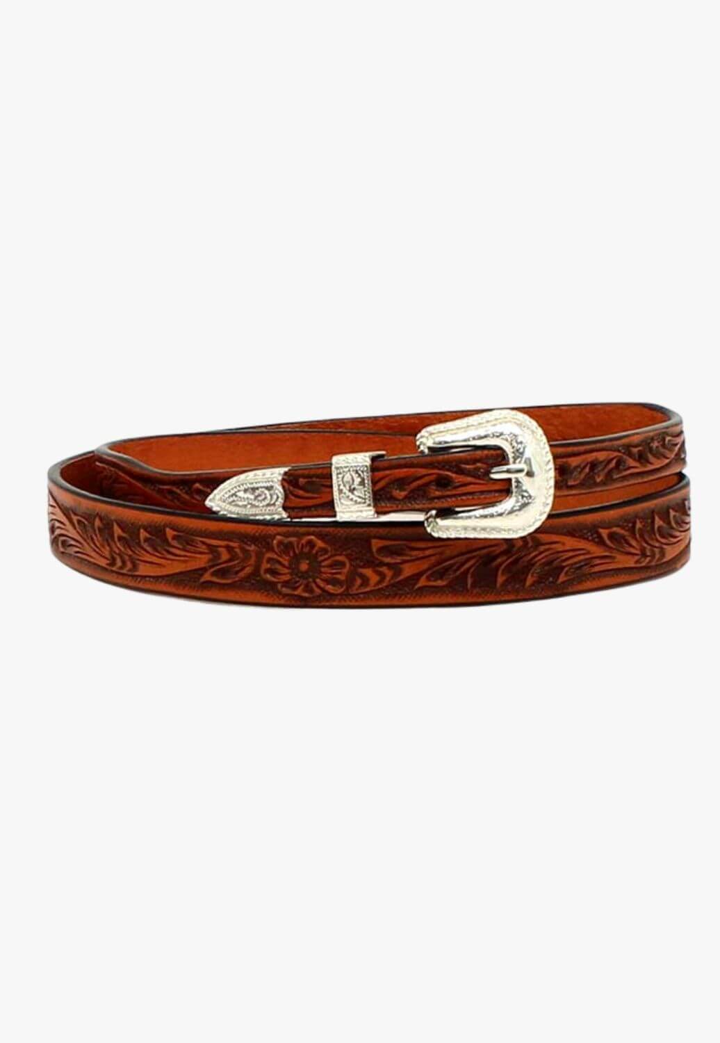 Twister Hand Tooled Leather Hatband