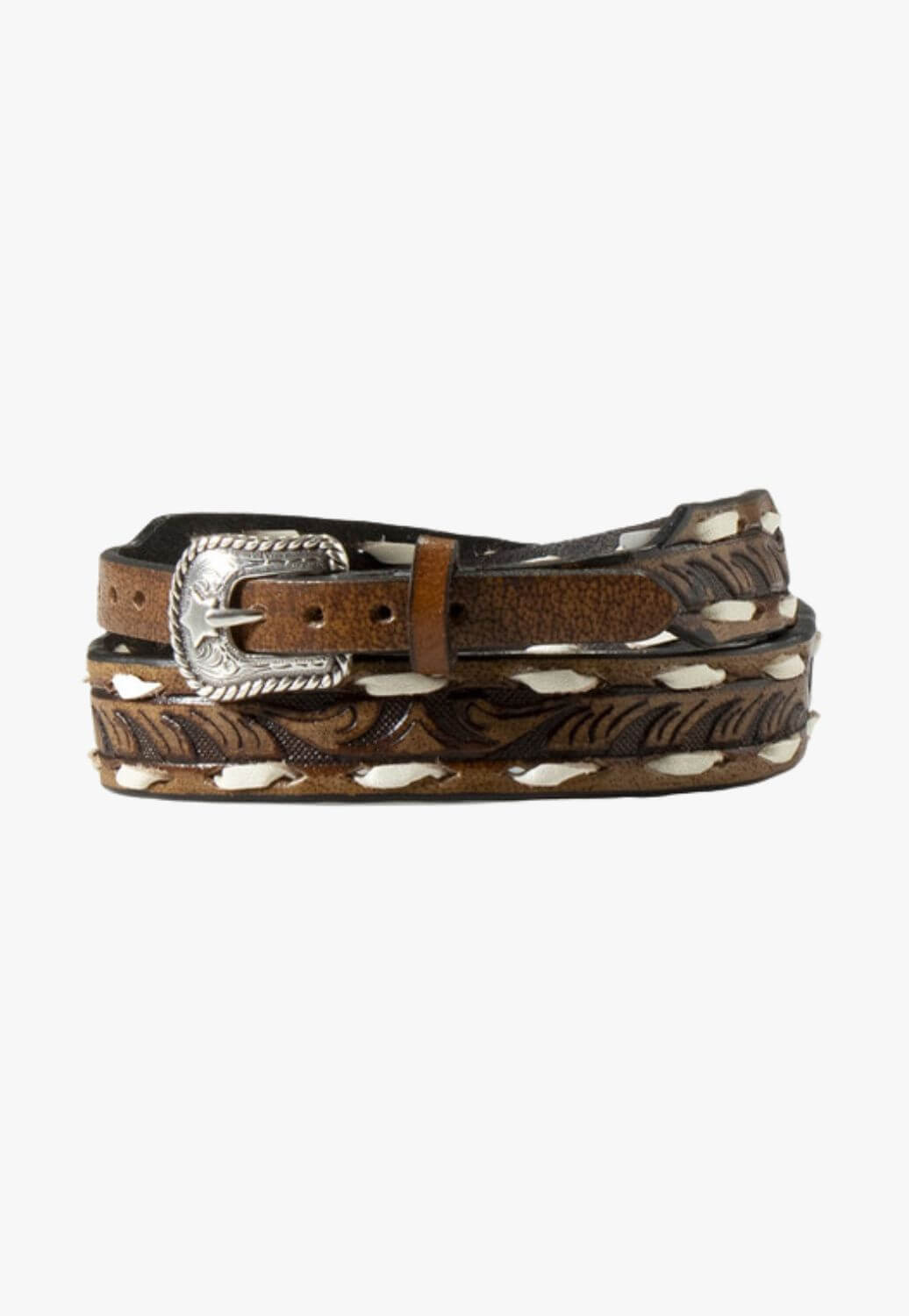 Twister Leather Scrolling Hatband