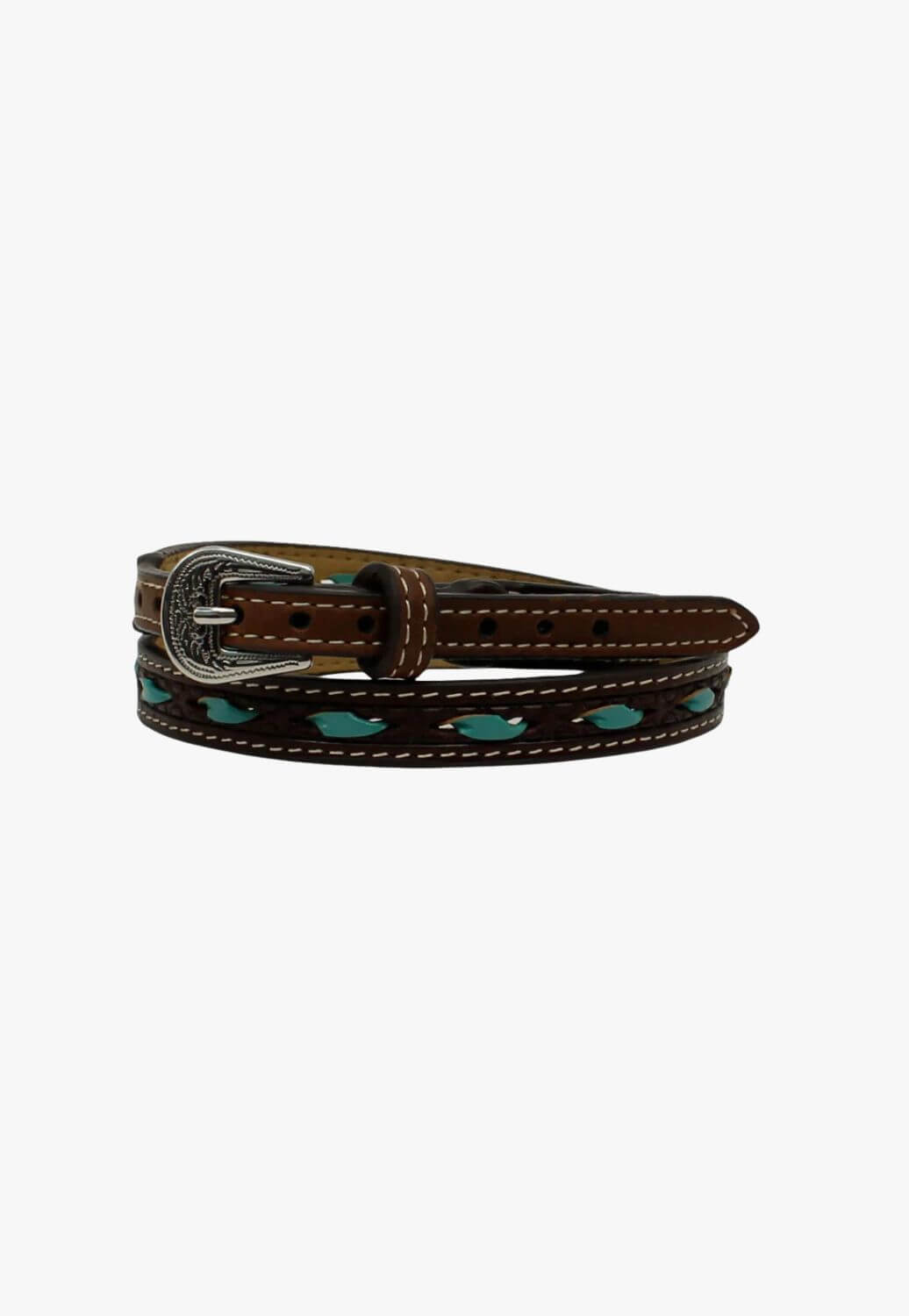 Twister Leather With Rawhide Hatband