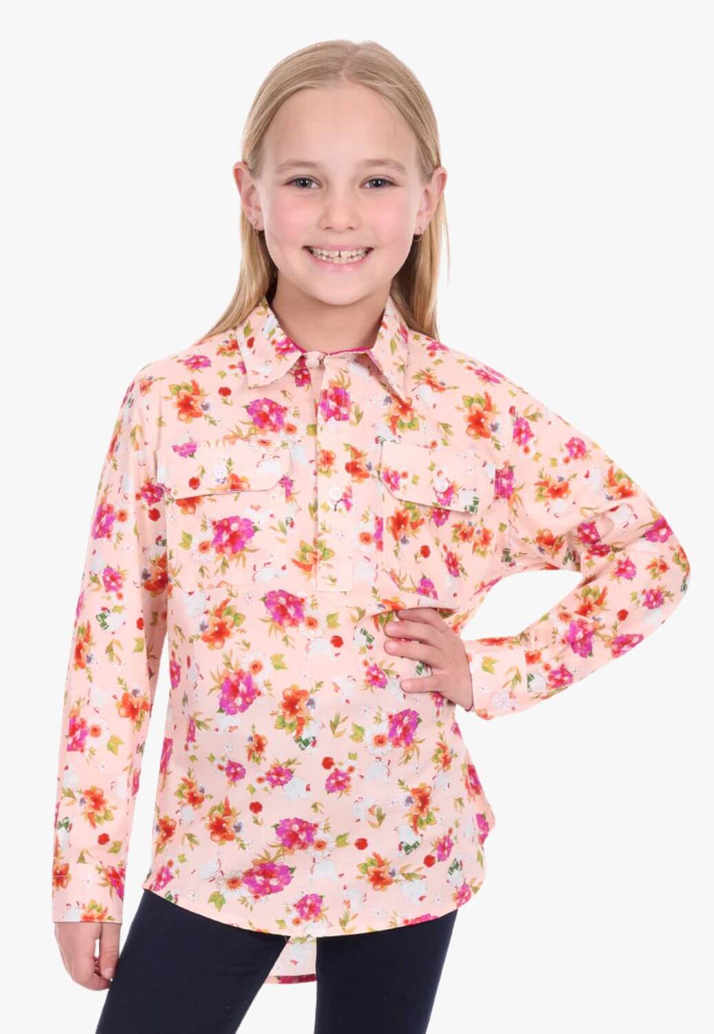 Hard Slog Girls Lily Long Sleeve Shirt