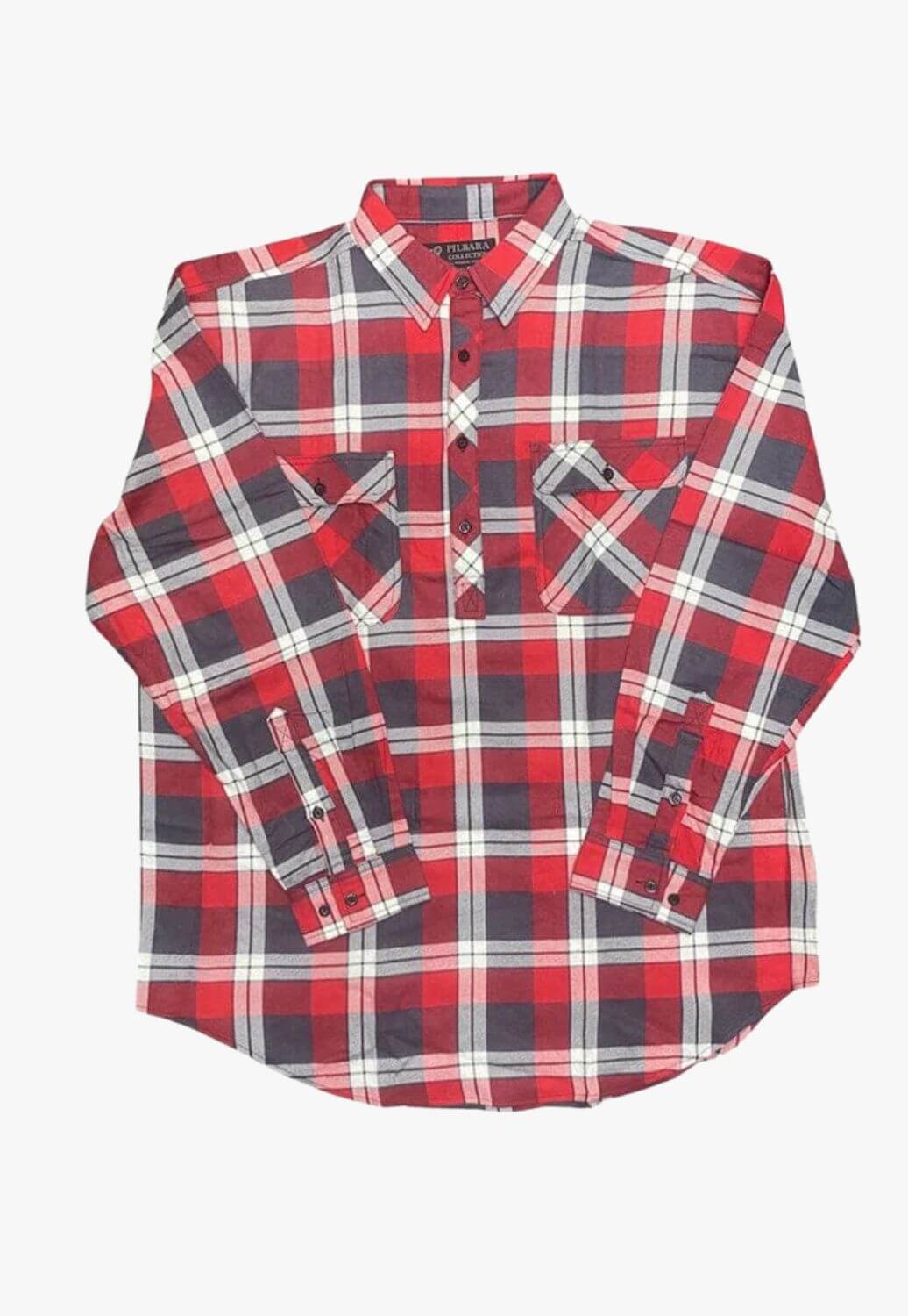 Pilbara Mens Closed Front Flannelette Shirt