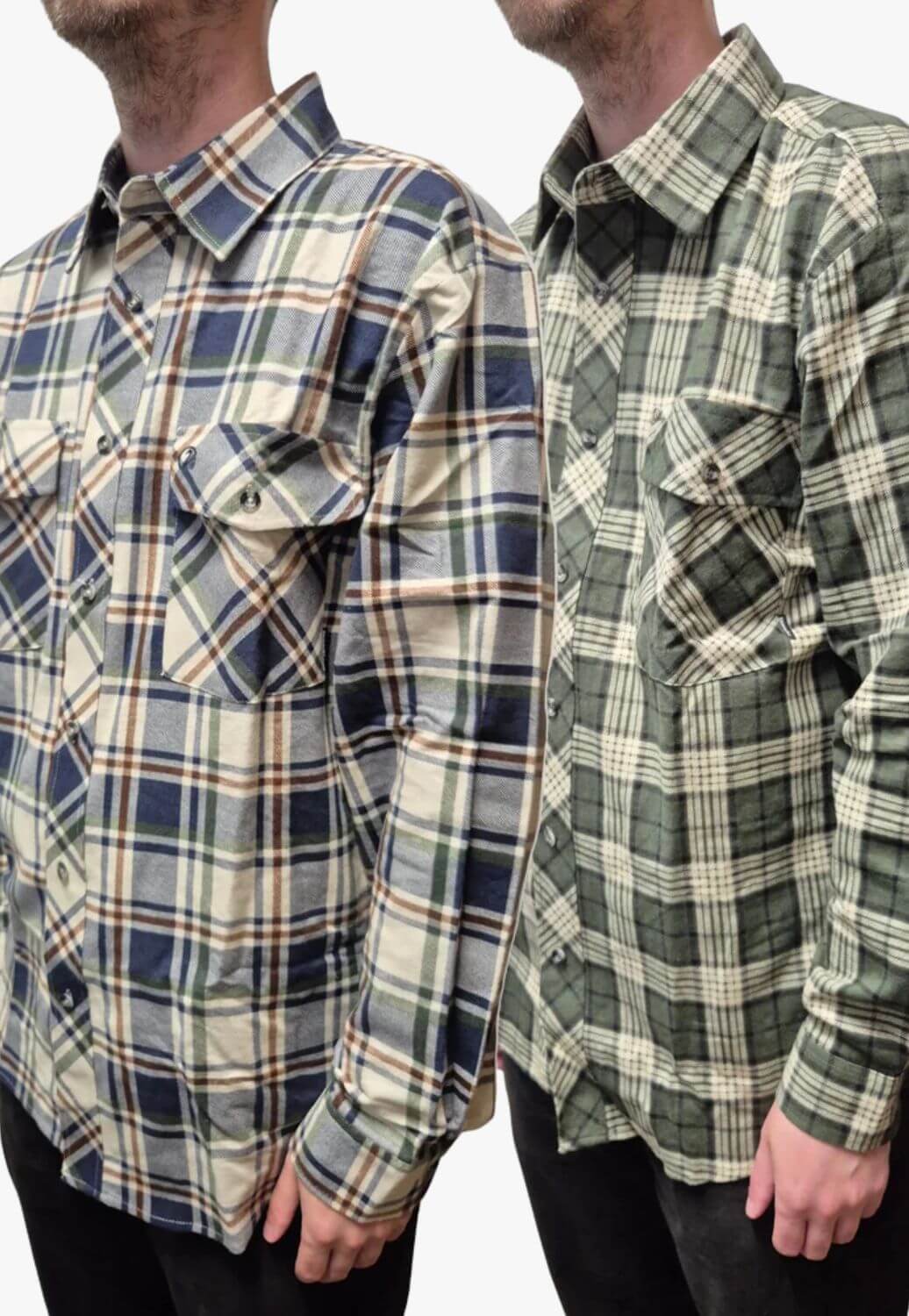 Swanndri Mens Full Button Edmont Twin Pack