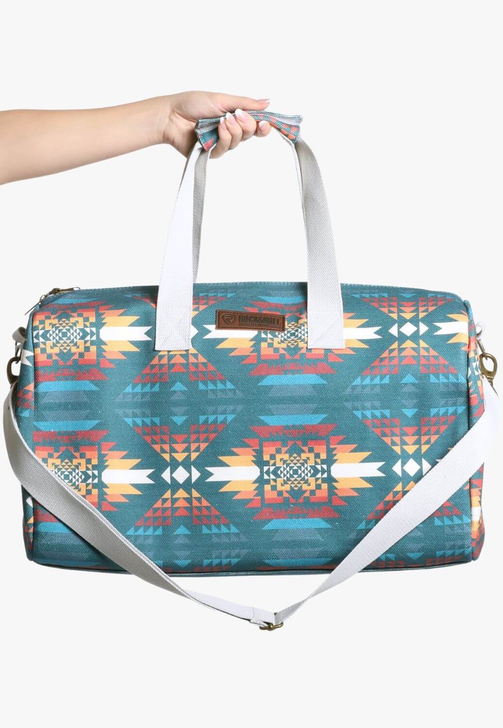 Rock and Roll Aztec Print Duffle Bag