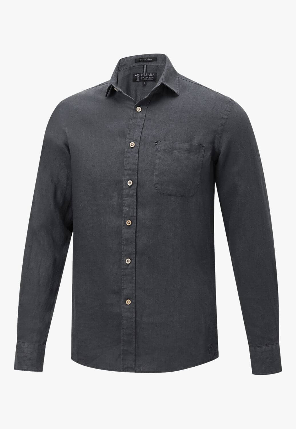 Pilbara Mens Linen Long Sleeve Shirt
