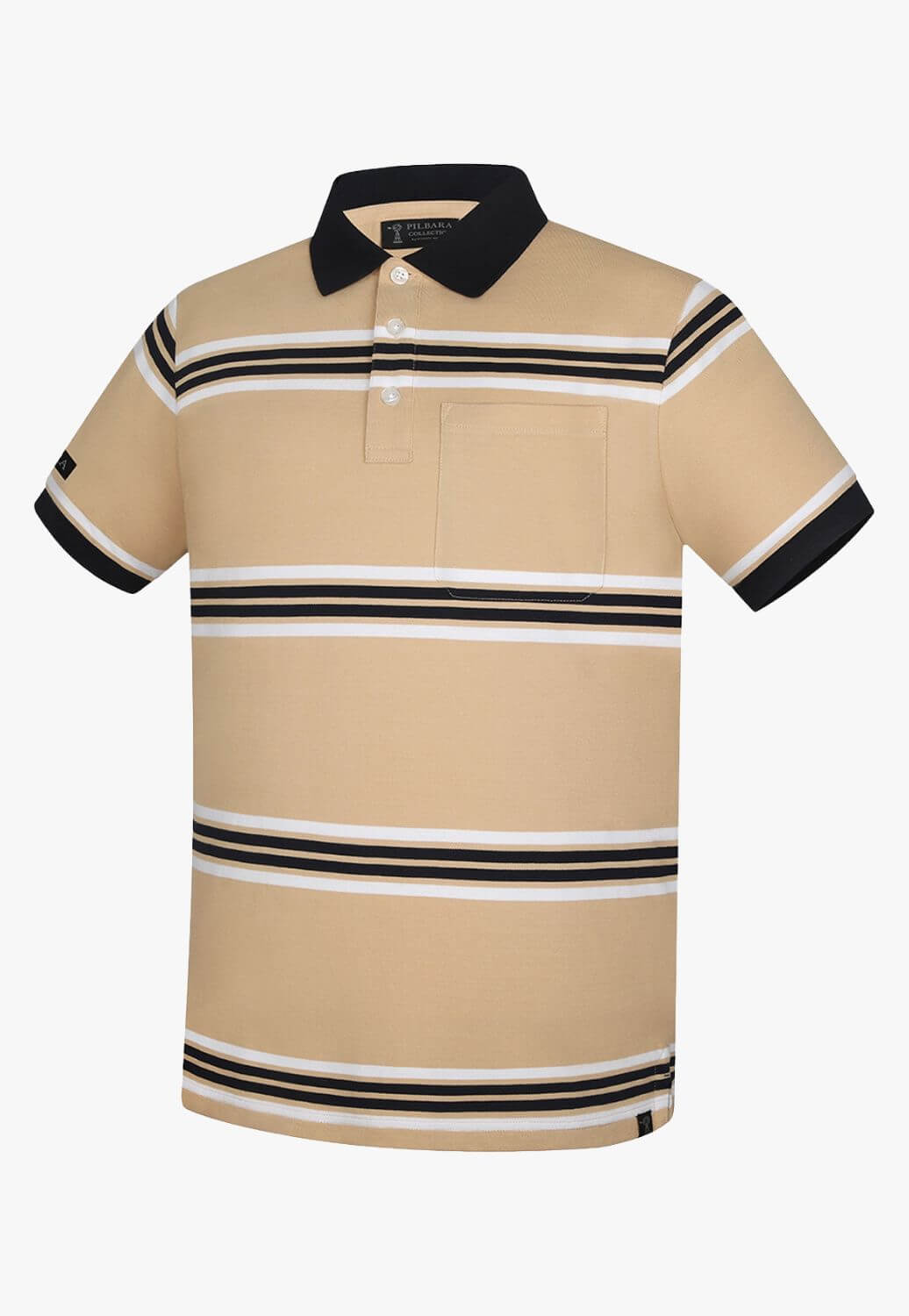 Pilbara Mens Striped Polo