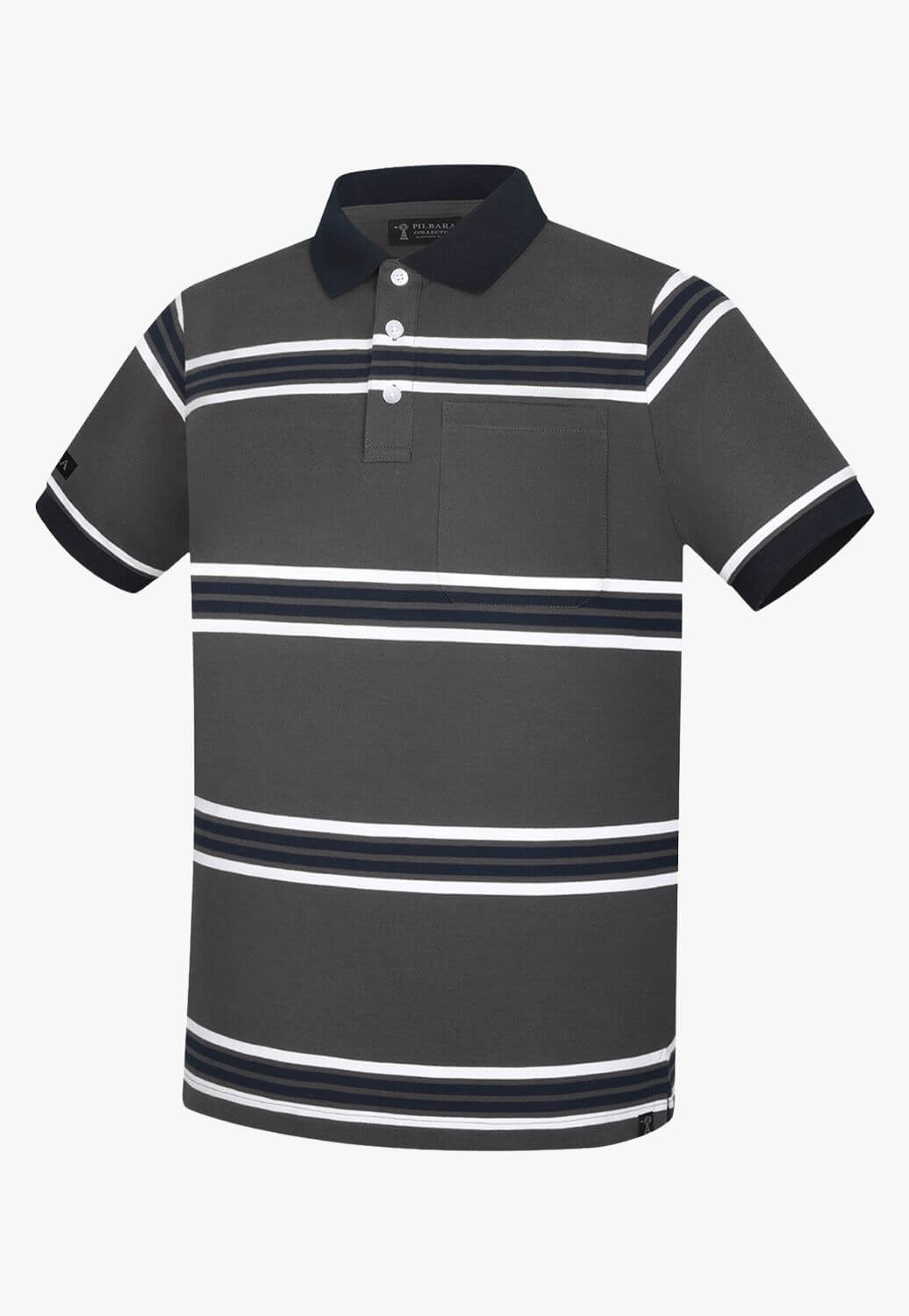 Pilbara Mens Striped Polo