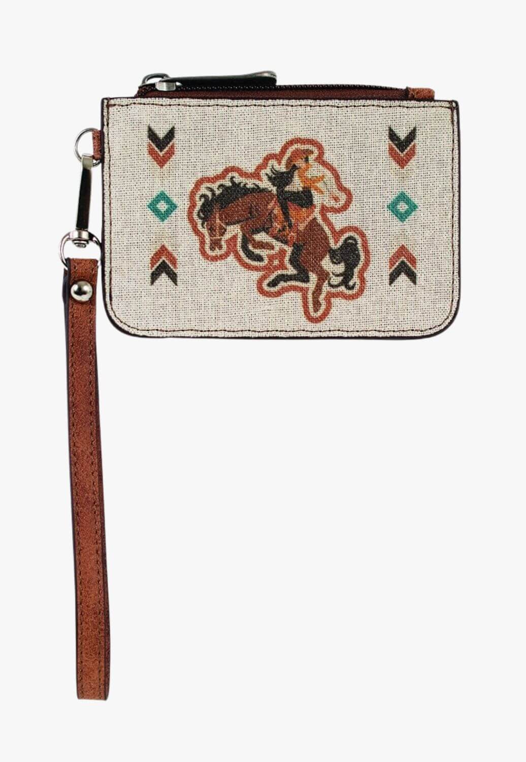 Justin Womens Bronco Canvas Mini Card Wallet
