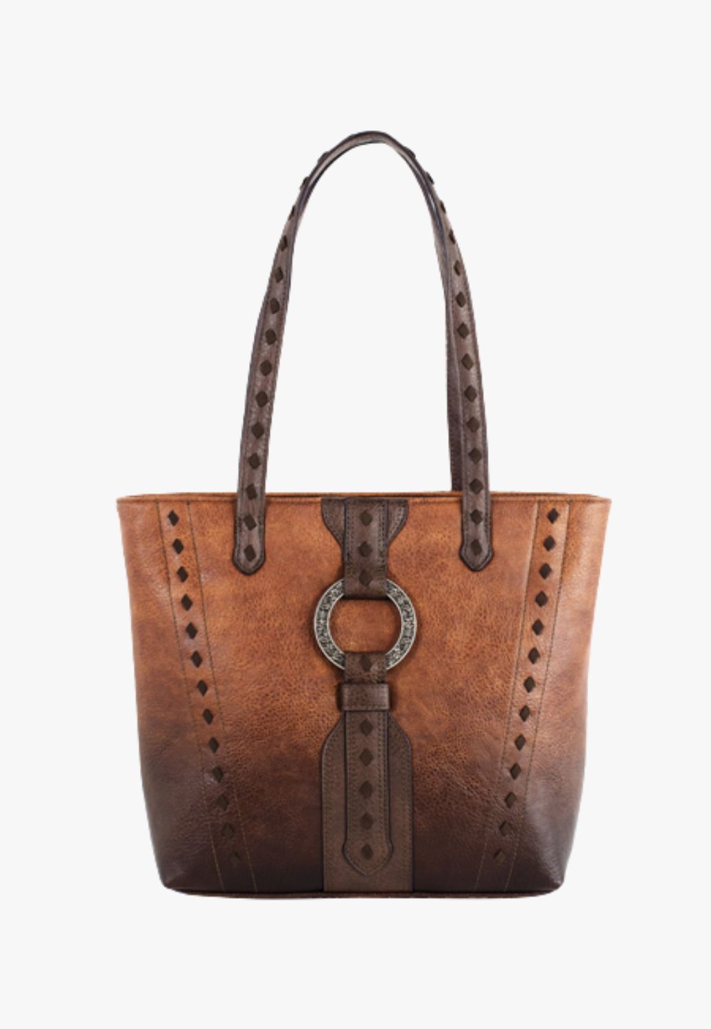 Justin Womens Whip Stitch Tote Bag