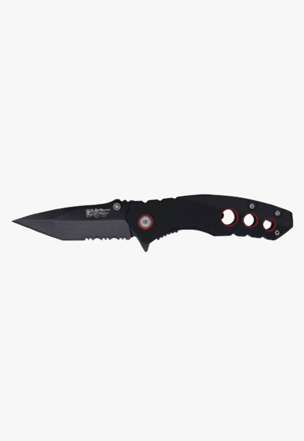 Justin Tactical Knife With Rubberized Aluminum Handle