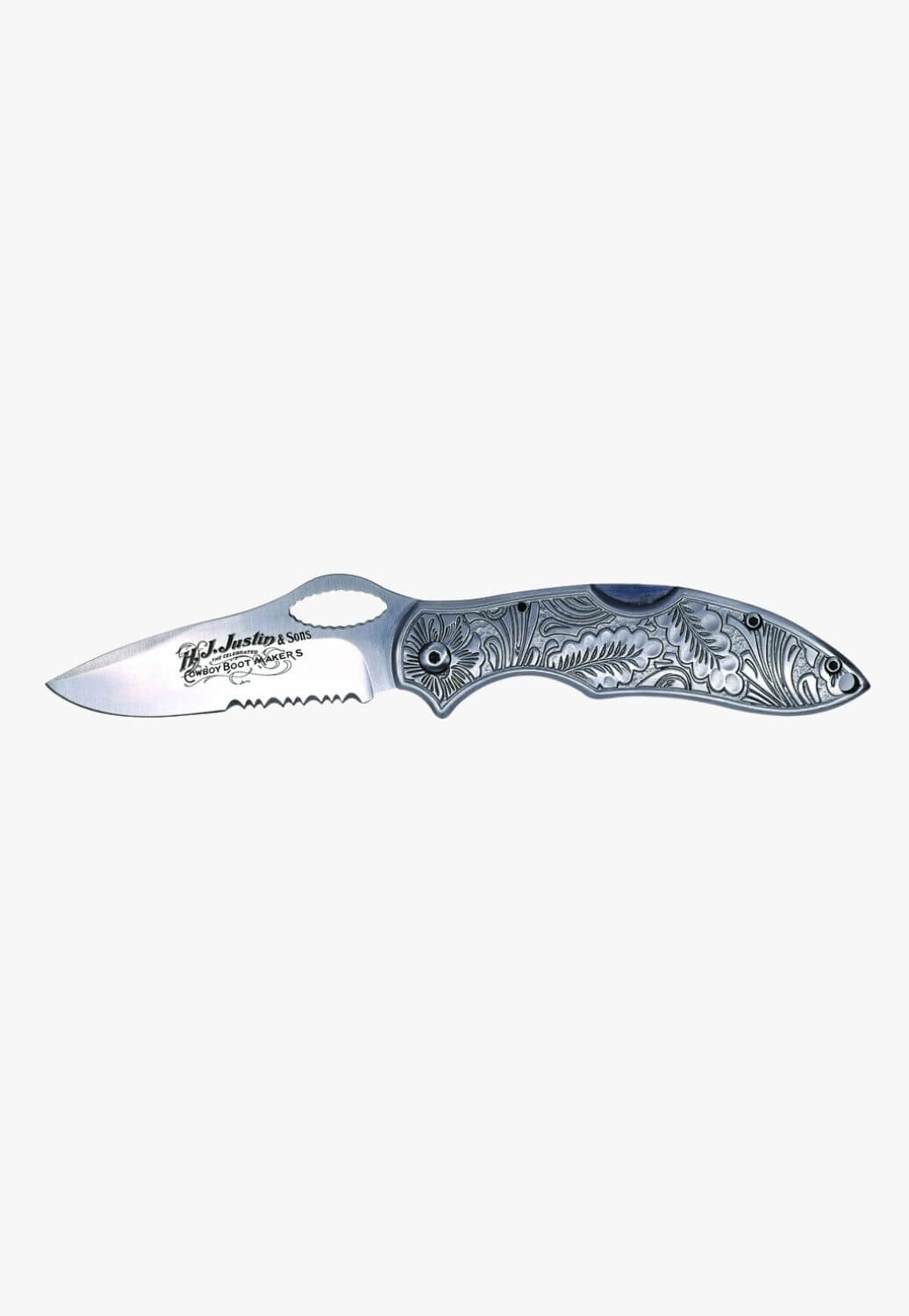 Justin Engraved Roping Knife