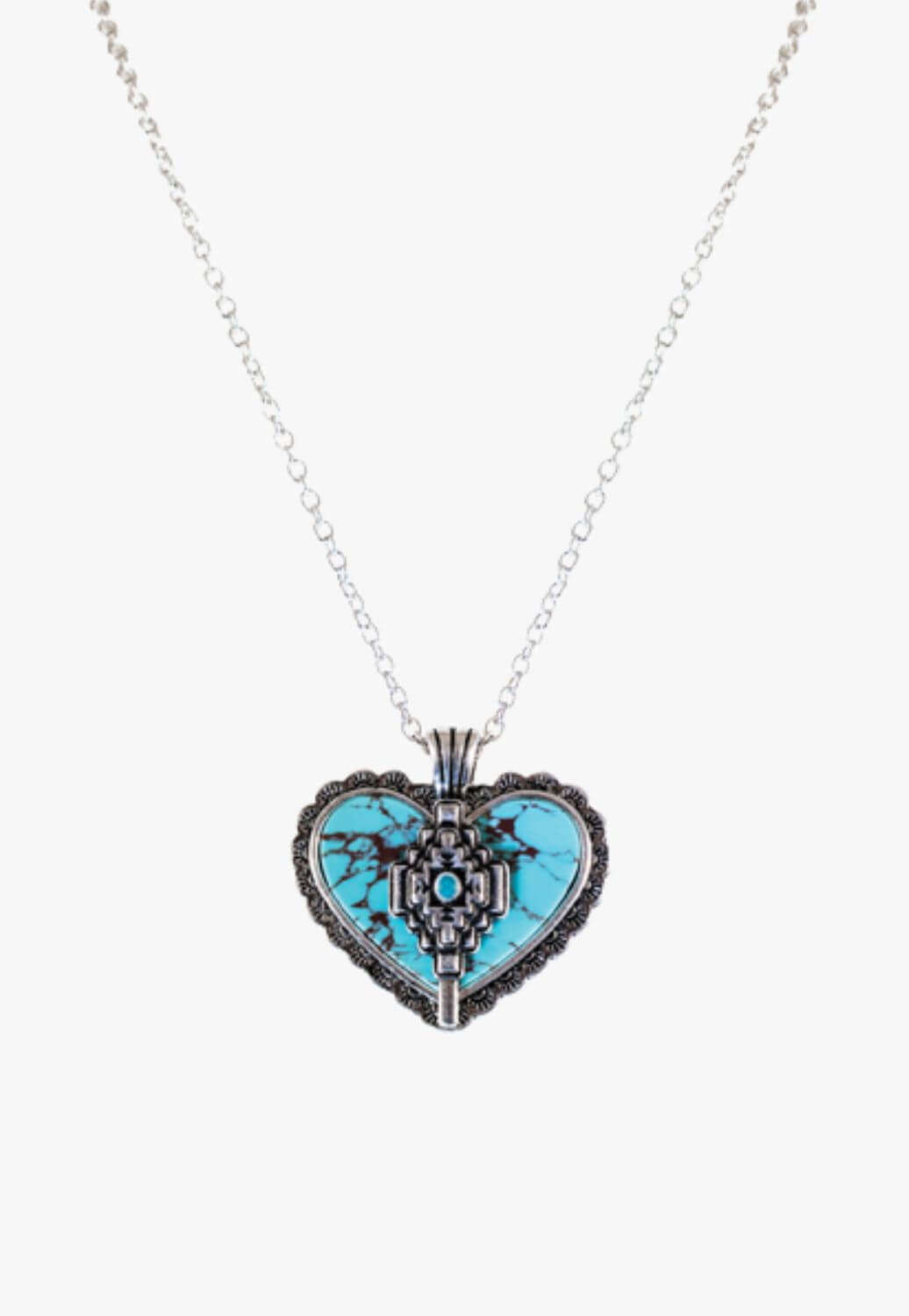 Justin Womens Heart Pendant Necklace