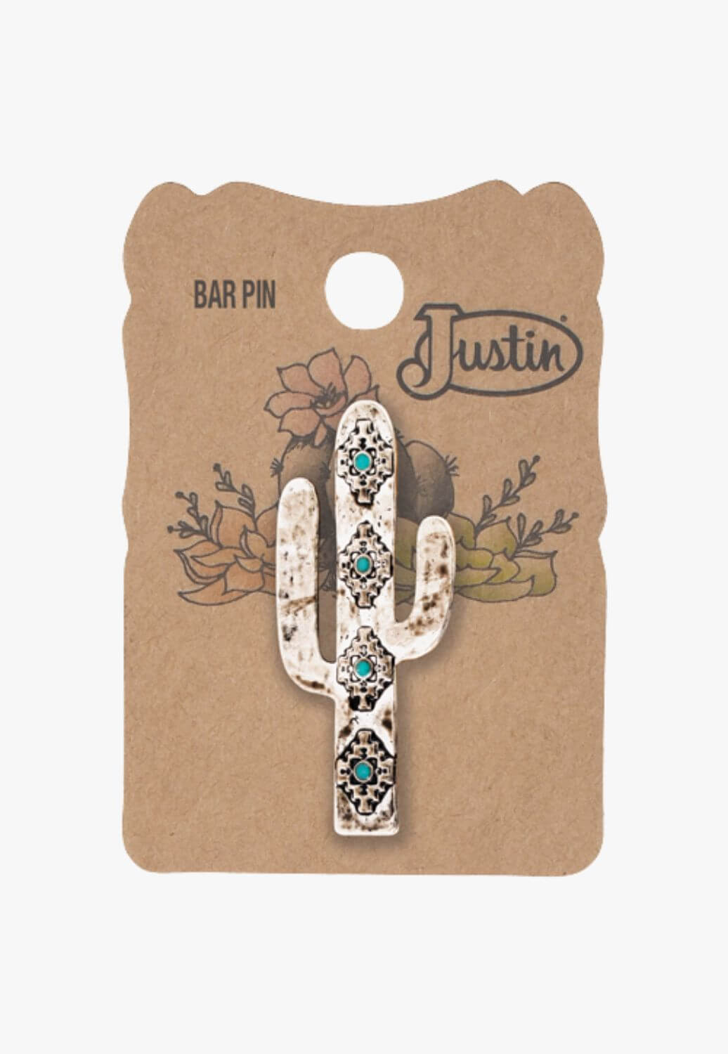 Justin Womens Cactus Pin