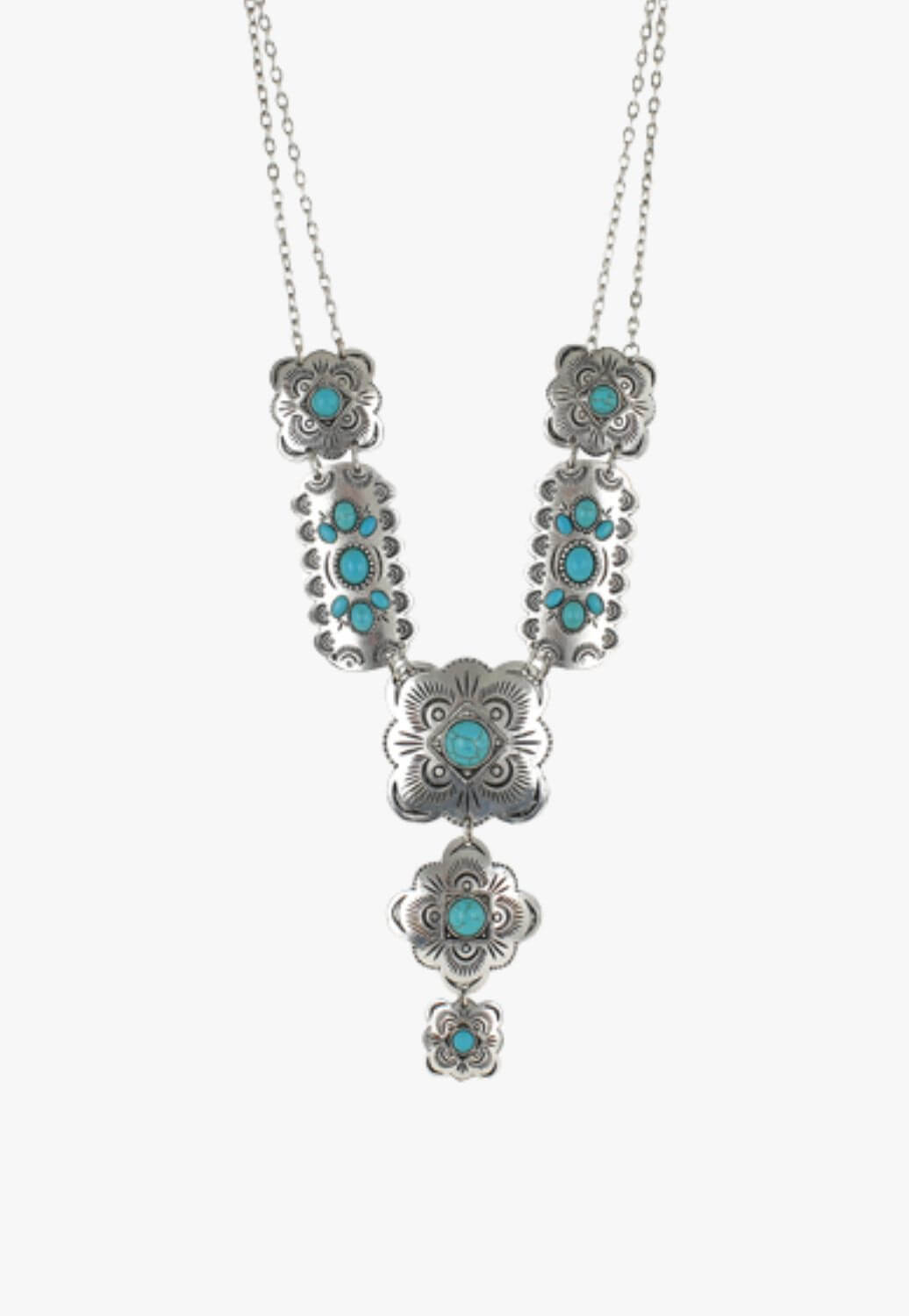 Justin Womens Conchos Necklace
