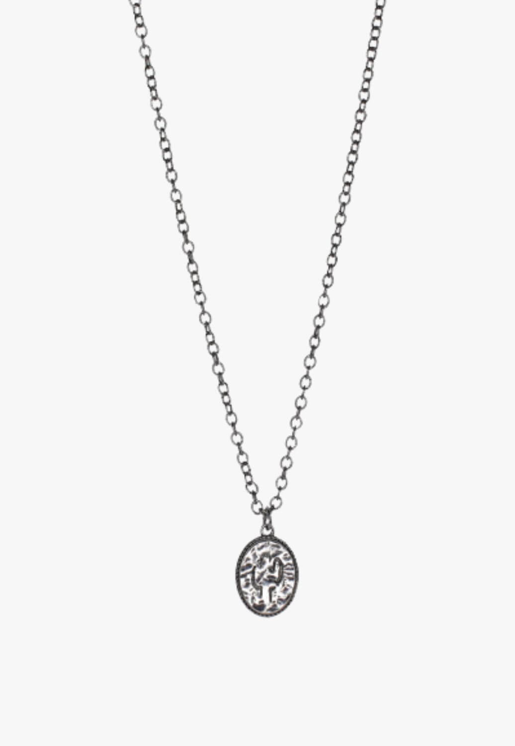 Justin Womens Saguaro Cactus Oval Necklace