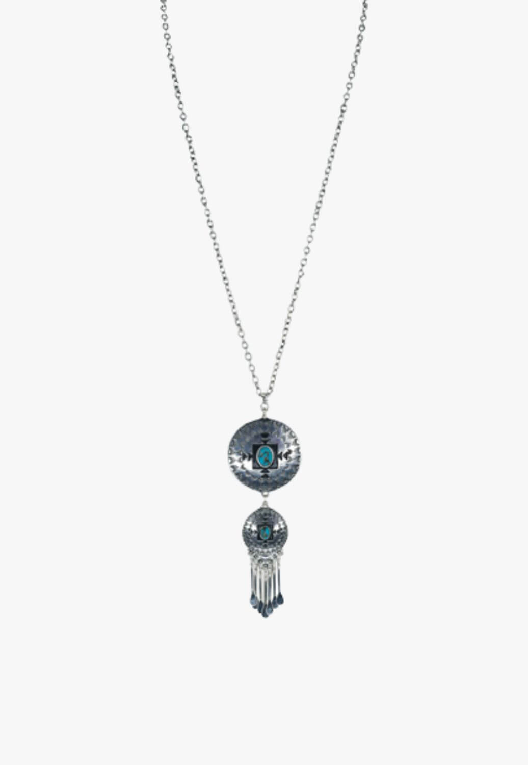 Justin Womens Concho Pendant Necklace