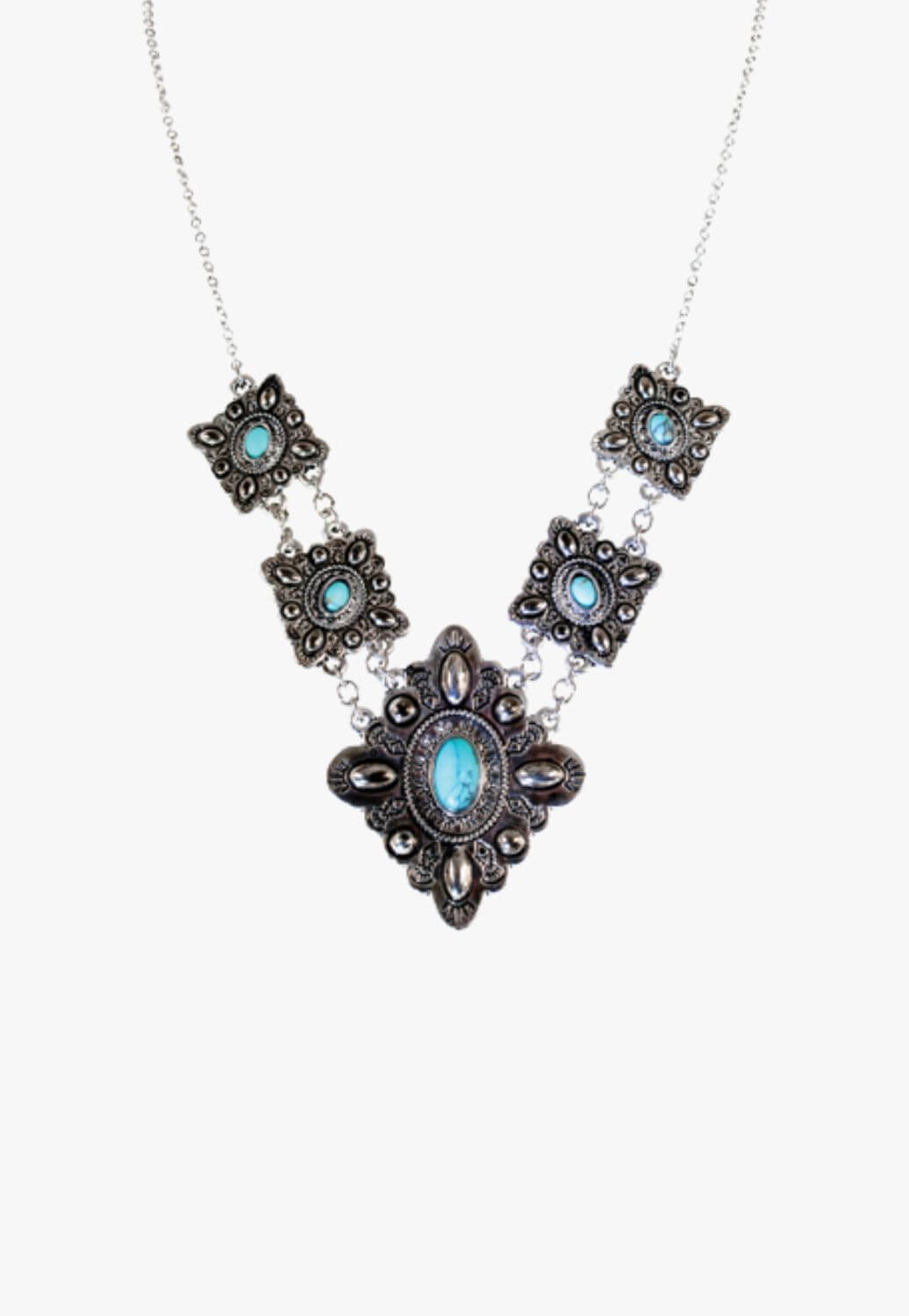 Justin Ladies Diamond Concho Necklace